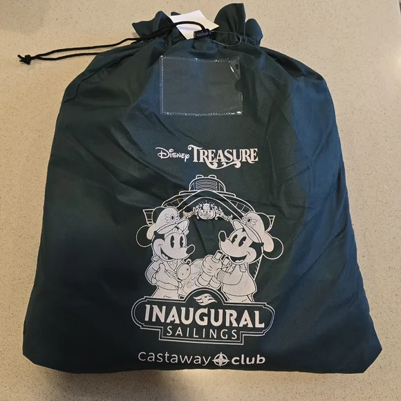 Disney Treasure Inaugural Sailings Merch -Tote Bag Lanyards Towel Holders
